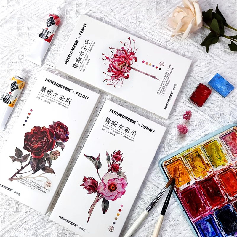 Ink Blotter Paper - Potent ate Lesezeichen Aquarell papier 300