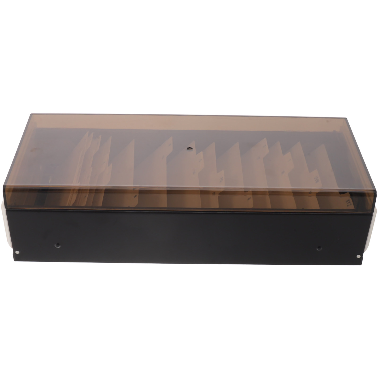 Card Index Box - Visitenkartenhalter mit großer Kapazität, Aufbewahrungsbox, schwarz,