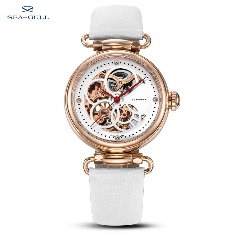 Paper Weight Crystal - Seagull Openwork Dial Mechanische Damenuhr 38mm