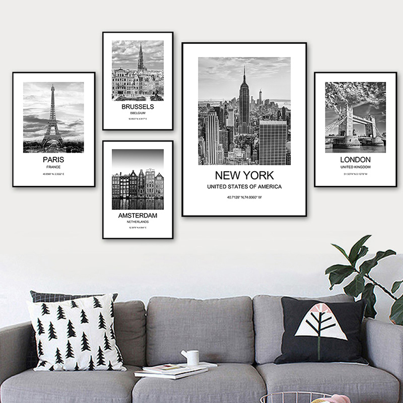Stadtplakat New York London Pa – Ink Blotter Paper Bewertung und Preis